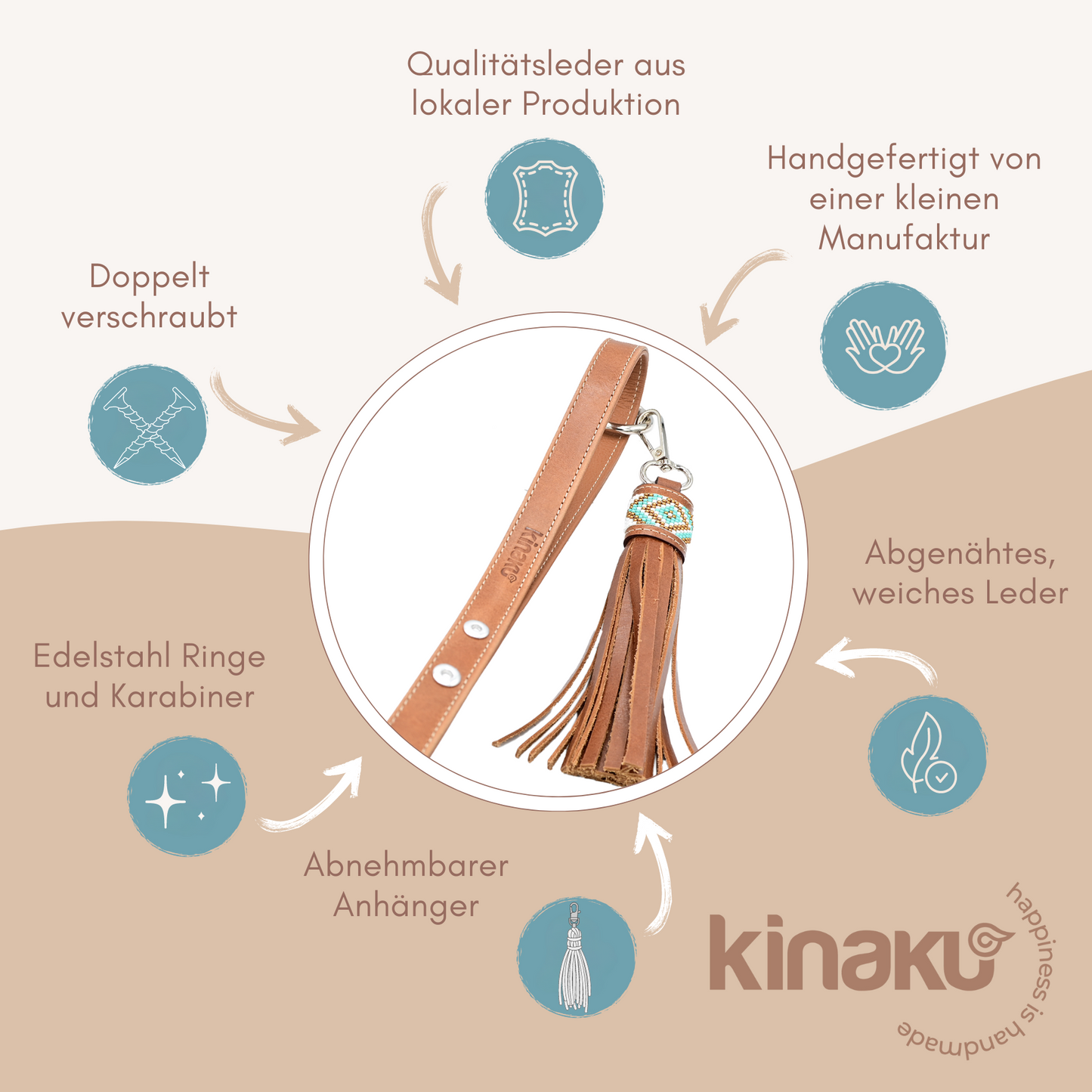Kinakú Dog Leash Topacio